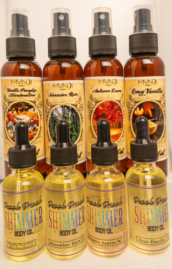 4 Body Mists & Oils Layering Set